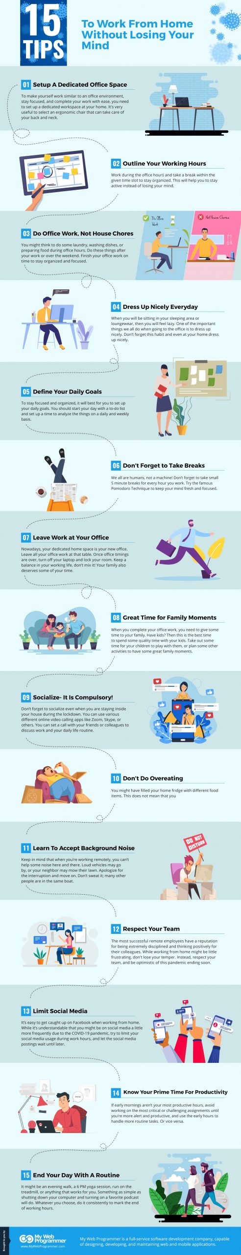 15 Work At Home Tips [infographic] –